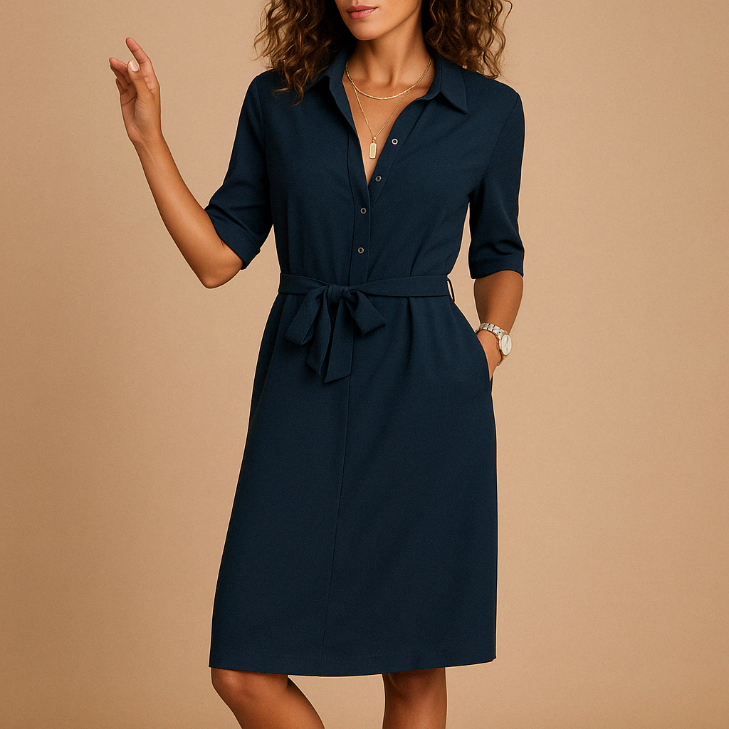 Elegant dress for women with a modern flattering cut, ideal for work, casual occasions, or evening events.