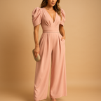 Elegant long jumpsuit for women with tailored fit, ideal for formal events, galas, and stylish evening occasions.