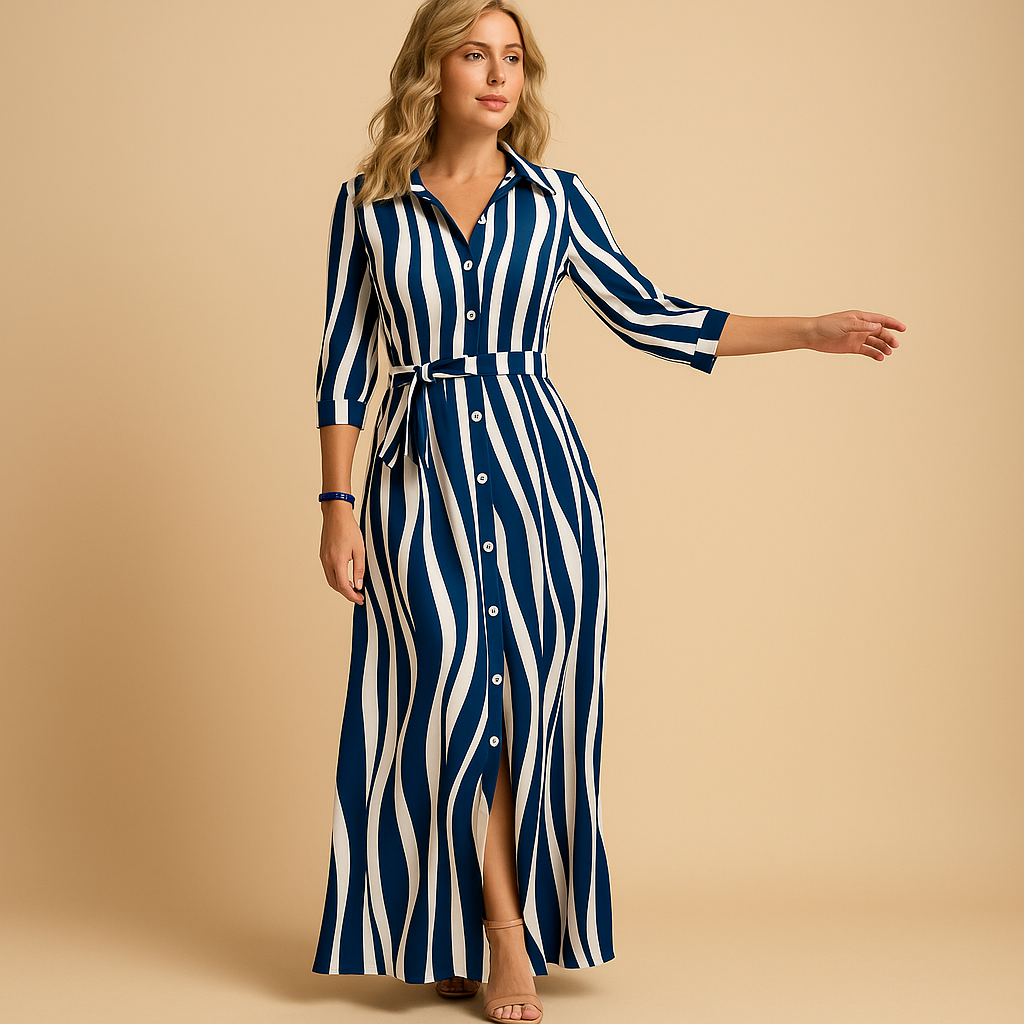 Lightweight long summer dress for women with breathable fabric, ideal for beach days and evening strolls in various stylish colours.