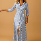 Lightweight long summer dress for women with breathable fabric, ideal for beach days and evening strolls in various stylish colours.